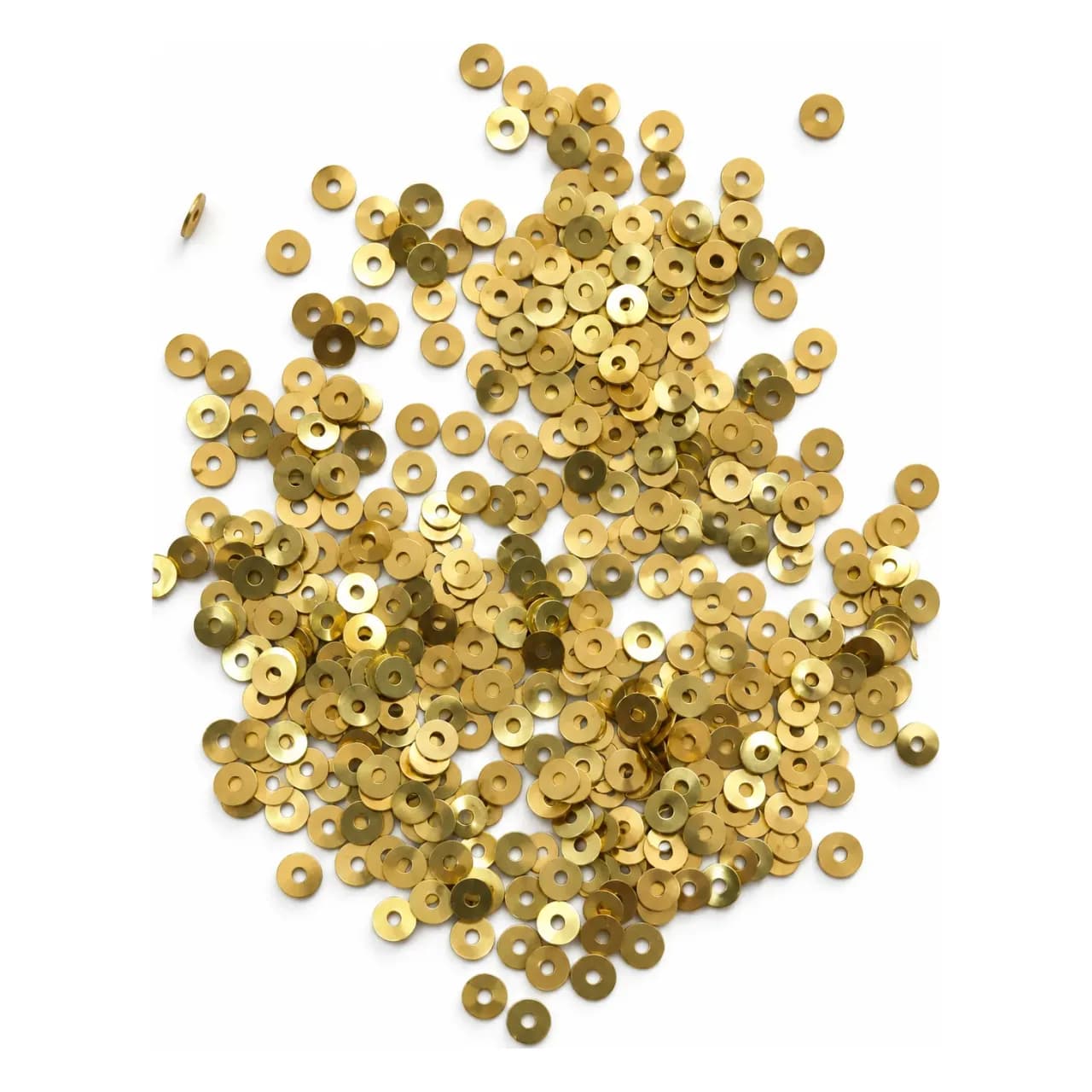 Âdes, paillettes plates en laiton doré 4 mm — sachet 25 g — vue 2