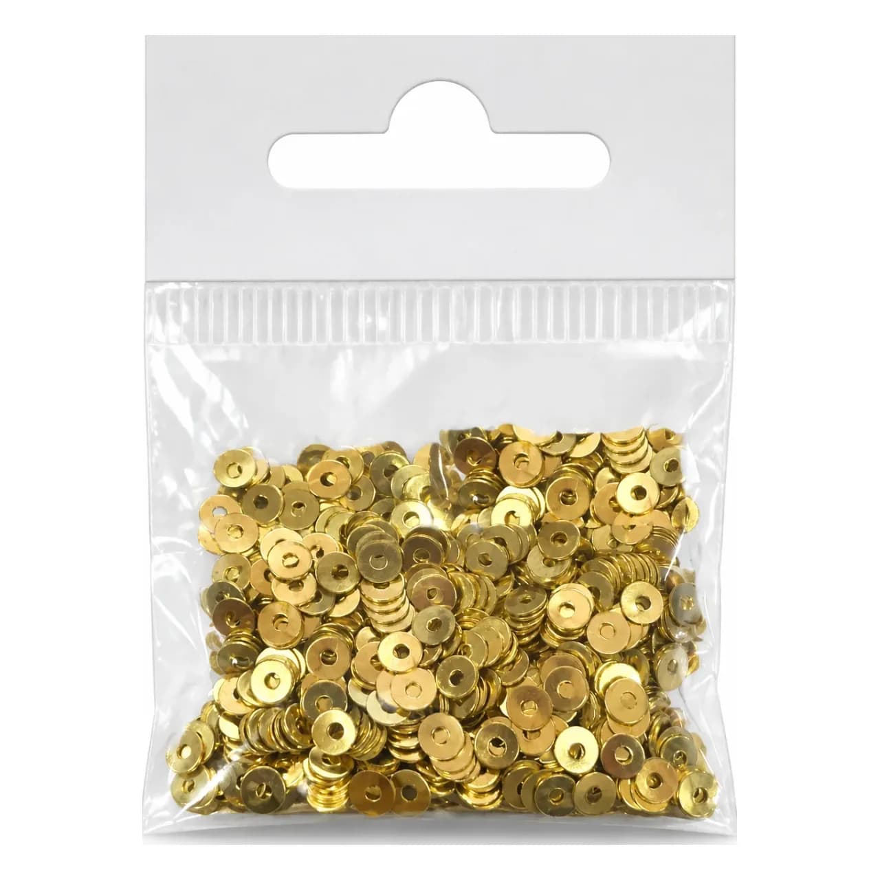 Âdes, paillettes plates en laiton doré 4 mm — sachet 25 g — vue 3