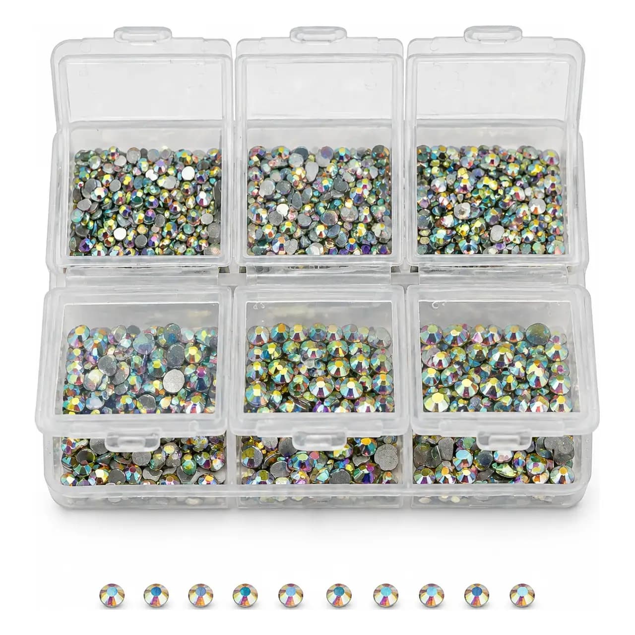Strass à coller crystal AB SS16 — 1440 pièces — vue 3