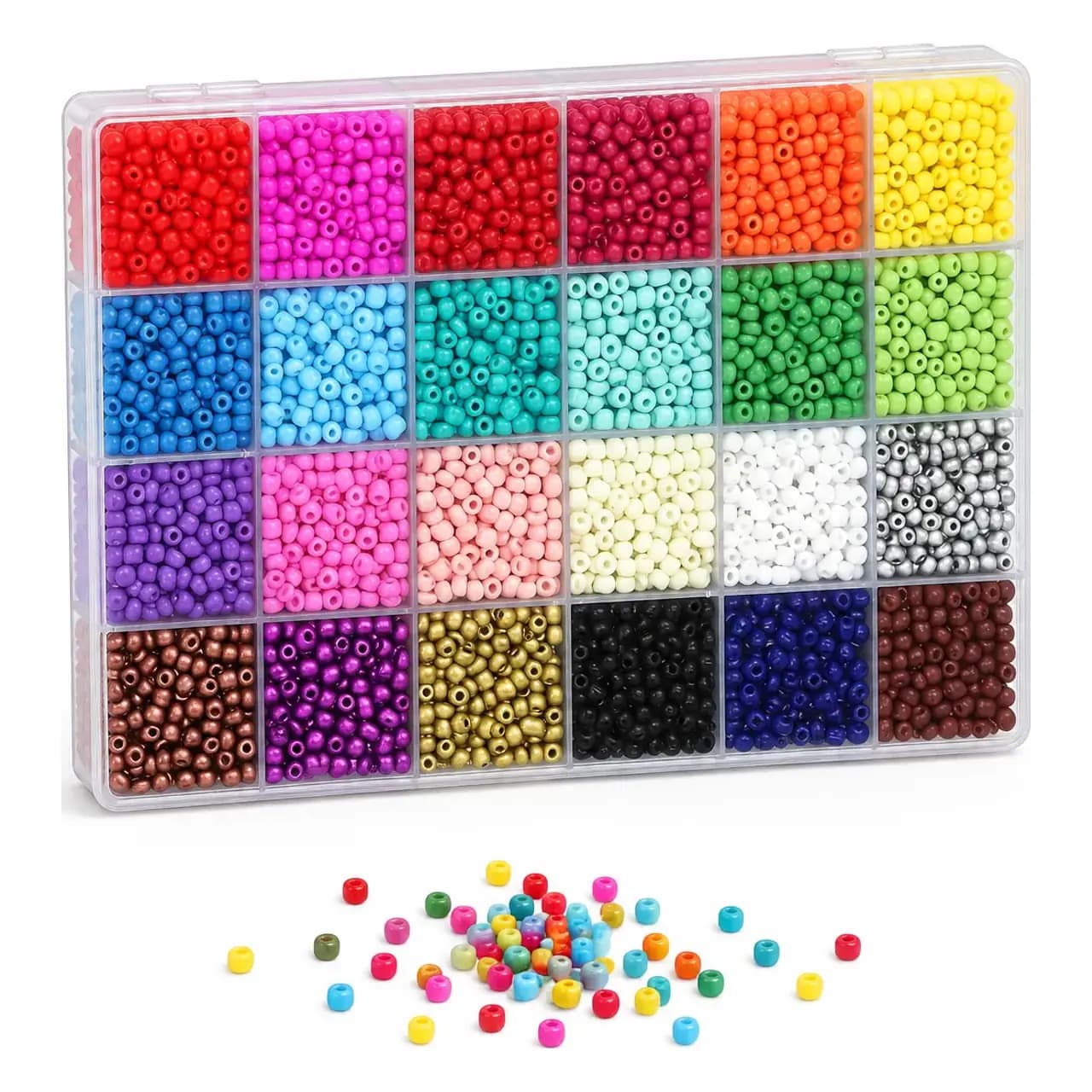 Rocailles 11/0, coffret 24 couleurs — vue 3
