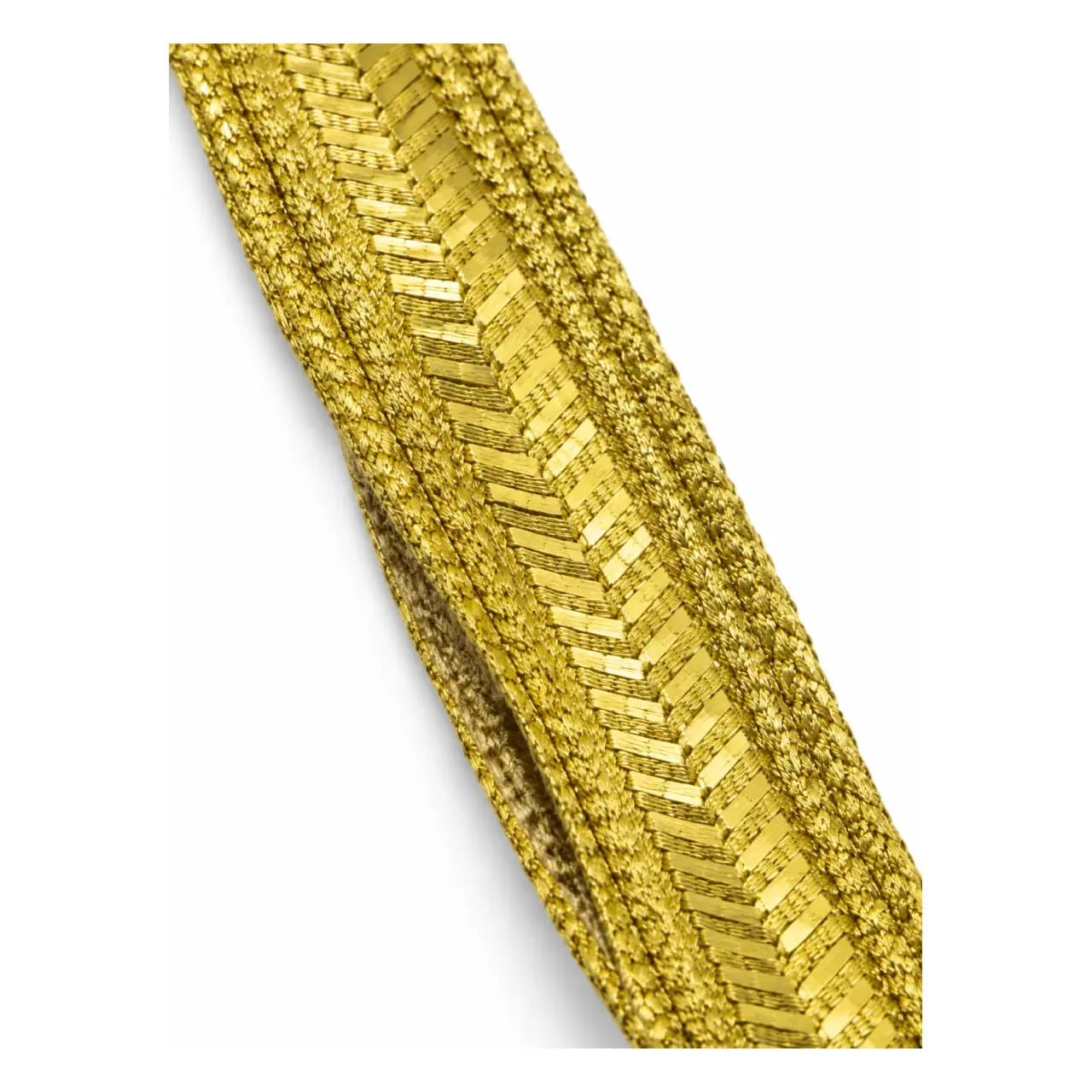 Ruban zari doré 10 mm — rouleau 10 m — vue 2